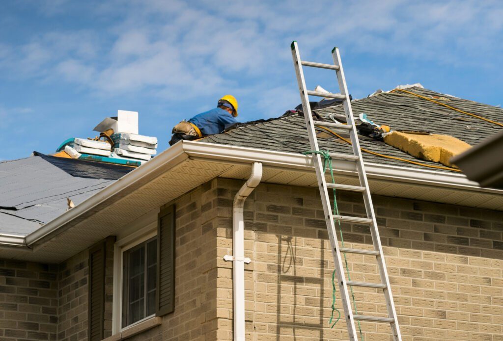 Craftsman upgrading a home roof